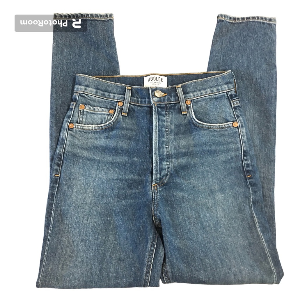 AGOLDE High Waisted Nico Slim Jeans